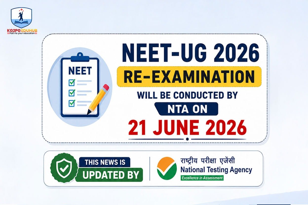 Major Update for Students: NEET UG Re-Exam 2026 Officially Set for June 21